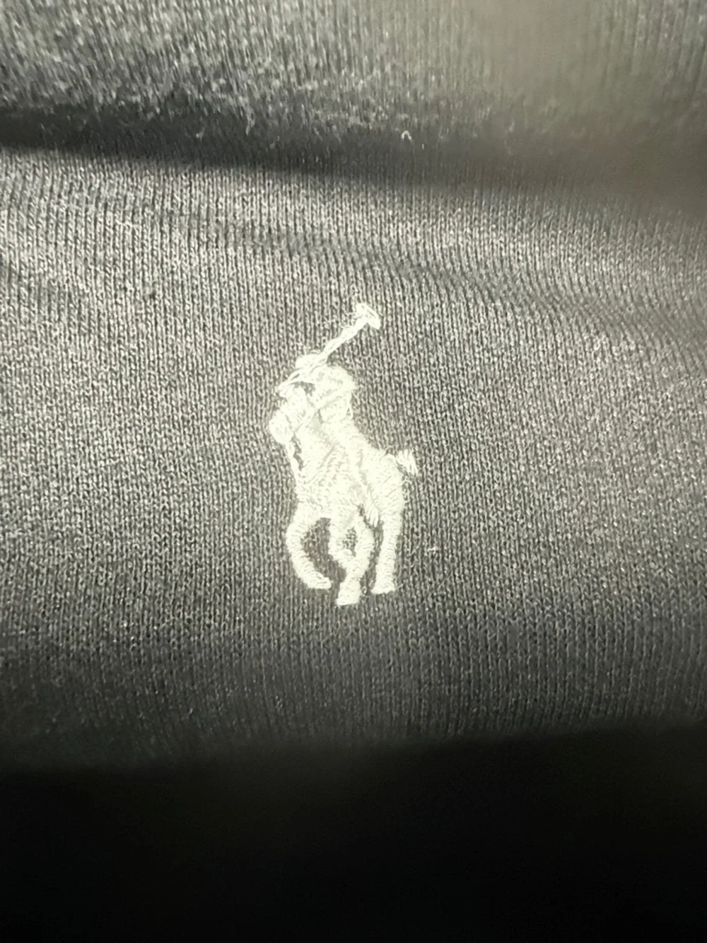 Polo Ralph Lauren Men's Black Full-Zip Custom Fit Hoodie Size L